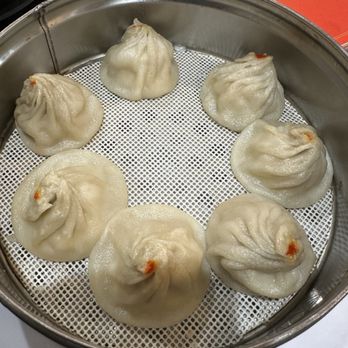 Happy Bao's - Chicken Xiao Long Bao with orange topping - not seafood - Chinese Near Me - Glendale, Arizona