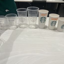 different size drinks different size drinks