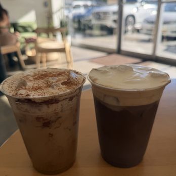 Malaya - Malaya Signature (Left), Ube Crème (right) - Coffee & Tea Near Me - Los Angeles, California Malaya - Malaya Signature (Left), Ube Crème (right) - Coffee & Tea Near Me - Los Angeles, California