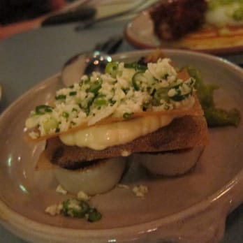 Bodega - Scallops, Morcilla, Braised Cabbage, Tahini Sandwich - International Near Me - Surry Hills, NSW Bodega - Scallops, Morcilla, Braised Cabbage, Tahini Sandwich - International Near Me - Surry Hills, NSW