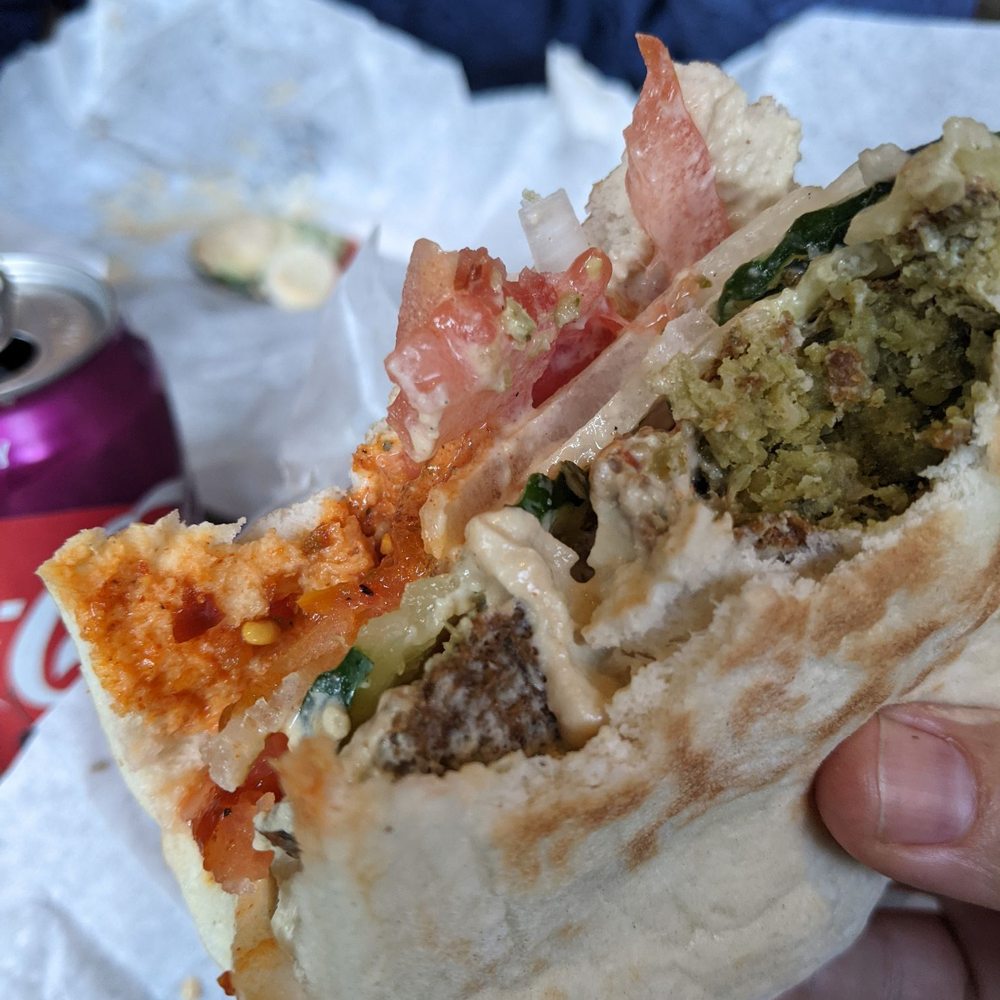 Sultan's Market - Falafel sandwich with everything - Middle Eastern Near Me - Chicago, Illinois Sultan's Market - Falafel sandwich with everything - Middle Eastern Near Me - Chicago, Illinois