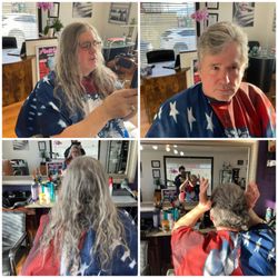 Bellissima Beauty & Wig Salon - WOW!! This Before and After took YEARS off of grandpas look!!
