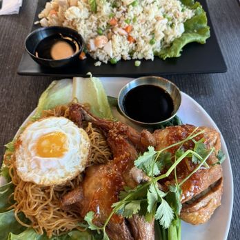 Pho This Way - Yang chow fried rice & fried chicken egg noodles with fish sauce - Vietnamese Near Me - San Jose, California