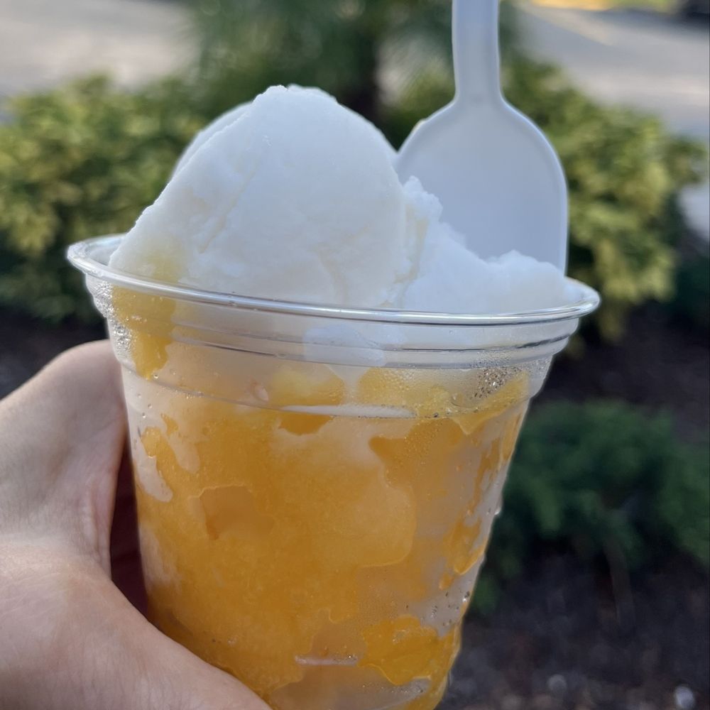 Slipp’s Ice - Mango and Coconut ice blend - Ice Cream & Frozen Yogurt Near Me - Dunedin, Florida Slipp’s Ice - Mango and Coconut ice blend - Ice Cream & Frozen Yogurt Near Me - Dunedin, Florida