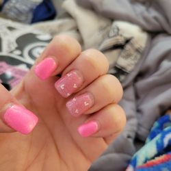 Polish Nails - This is three week old nails.  Great job.