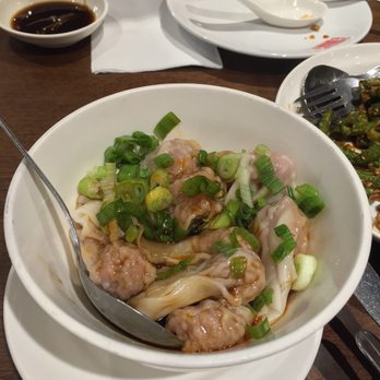 Dinesty Dumpling House - Wontons in sour chili oil. - Chinese Near Me - Vancouver, British Columbia