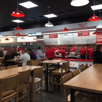 Five Guys - View from inside. - Burgers Near Me - Burke, Virginia Five Guys - View from inside. - Burgers Near Me - Burke, Virginia