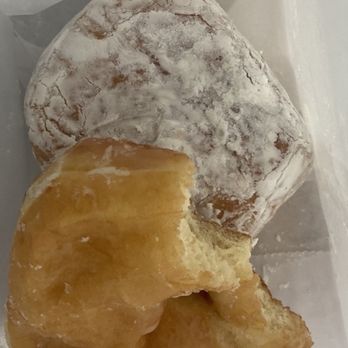 Brooklyn Baking - Glazed and powdered Jelly......so freggin good! - Donuts Near Me - Waterbury, Connecticut
