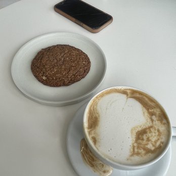 SPRO Coffee Lab - Pixie Dust (latte art didn't come out amazing as you can see, but not a big deal!) Ube Cookie - Coffee & Tea Near Me - San Francisco, California SPRO Coffee Lab - Pixie Dust (latte art didn't come out amazing as you can see, but not a big deal!) Ube Cookie - Coffee & Tea Near Me - San Francisco, California
