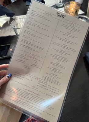 Menu photo 1 Chilmark Tavern Chilmark, MA Menu photo 1 Chilmark Tavern Chilmark, MA
