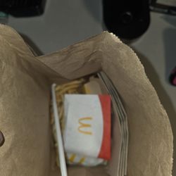 McDonald's - Fiesta dumped in bag