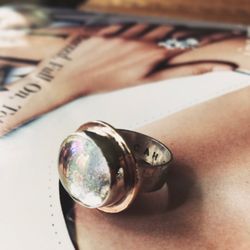 Atlanta Art Worx Jewelry Metal Arts Studio + Supply - The final piece we learned how to fabricate, a sterling silver & Copper ring with stone setting. Love it!