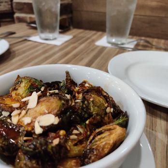 Ember & Greens - Sweet & spicy brussel sprouts - New American Near Me - Houston, Texas
