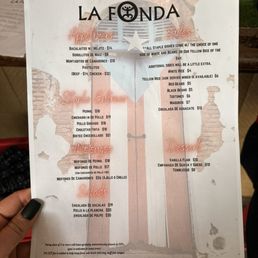 The menu