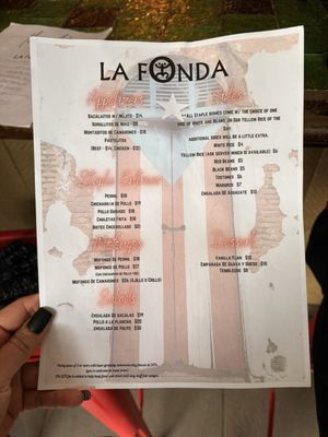 Menu photo 1 La Fonda New York, NY Menu photo 1 La Fonda New York, NY