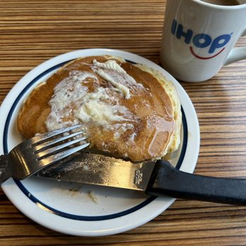 IHOP - a plate of pancakes and a cup of coffee - Breakfast & Brunch Near Me - Langley, British Columbia