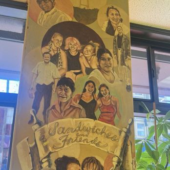 The Sandwich Place - The people of the Mission mural inside with Sutro Tower on top - Sandwiches Near Me - San Francisco, California The Sandwich Place - The people of the Mission mural inside with Sutro Tower on top - Sandwiches Near Me - San Francisco, California