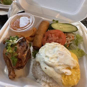 Viet Palace Restaurant - "Rotisserie" Chicken with Fried Rice (more like 1/2 a game hen lol) - Seafood Near Me - Pittsburg, California Viet Palace Restaurant - "Rotisserie" Chicken with Fried Rice (more like 1/2 a game hen lol) - Seafood Near Me - Pittsburg, California