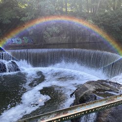 James W Rouse Memorial Deck At Round Falls - Horshoe Falls or Round Falls = James W Rouse Memorial Deck at Round Falls
