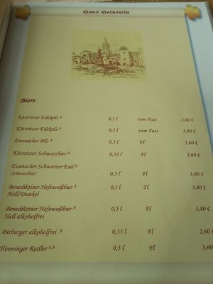 Menu photo 4 Restaurant Haus Hainstein Eisenach, TH Menu photo 4 Restaurant Haus Hainstein Eisenach, TH