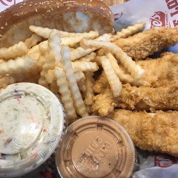 Raising Cane's Chicken Fingers - Fries, Texas toast, 'slaw, chicken fingers, Cane's sauce. - Chicken Shop Near Me - Wasilla, Alaska Raising Cane's Chicken Fingers - Fries, Texas toast, 'slaw, chicken fingers, Cane's sauce. - Chicken Shop Near Me - Wasilla, Alaska