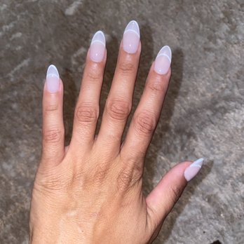 Elegant Nails - Full set almond shape acrylics - Nail Salons Near Me - Kent, Washington Elegant Nails - Full set almond shape acrylics - Nail Salons Near Me - Kent, Washington