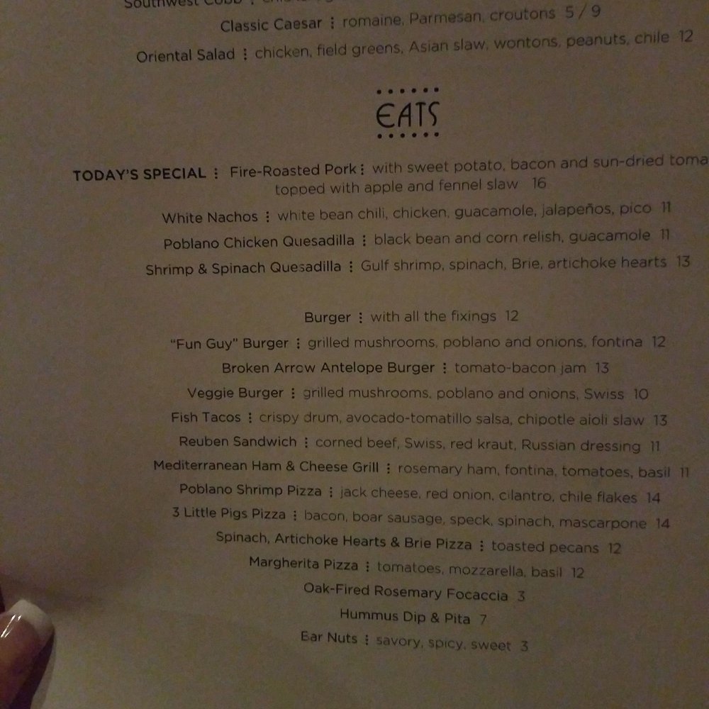 Cappyccino's - menu - New American Near Me - San Antonio, Texas