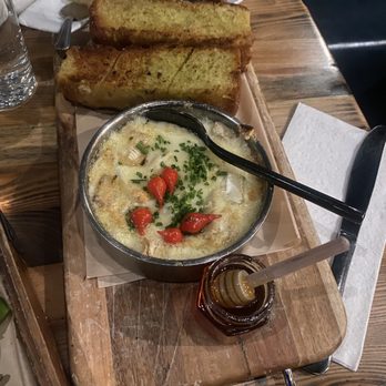 The Sedgwick - Baked Brie with honey and jam. - Salad Near Me - Vancouver, Washington