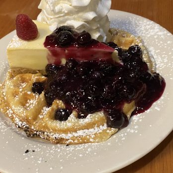 Hidden Kitchen Route 80 - Blueberry cheesecake waffles - Breakfast & Brunch Near Me - North Branford, Connecticut Hidden Kitchen Route 80 - Blueberry cheesecake waffles - Breakfast & Brunch Near Me - North Branford, Connecticut
