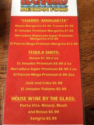 Menu photo 5 El Charro Knoxville, TN