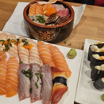 Musashi's - Hamachi. Salmon. Toro. Seared salmon. Creamy scallop. Chirashi bowl. - Sushi Bars Near Me - Lynnwood, Washington Musashi's - Hamachi. Salmon. Toro. Seared salmon. Creamy scallop. Chirashi bowl. - Sushi Bars Near Me - Lynnwood, Washington