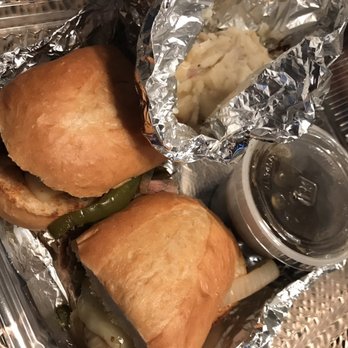 Charley's Restaurant and Catering - Prime Roast Dip with au jus for dipping and mashed potatoes - New American Near Me - Lynchburg, Virginia