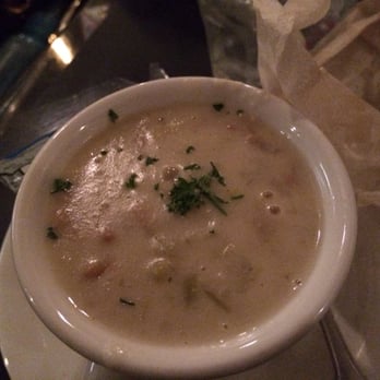 Brophy Bros - Clam Chowder. It's okay. Not great not bad. A lot of potatoes some fresh clams not really flavorful. Thick, goopy and bland. - Seafood Near Me - Santa Barbara, California