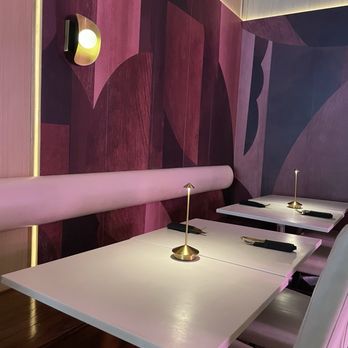Bangkok Cuisine - Booth seating with warm lighting, a noticeable shift from the old cafeteria feel - Thai Near Me - Forest Hills, New York Bangkok Cuisine - Booth seating with warm lighting, a noticeable shift from the old cafeteria feel - Thai Near Me - Forest Hills, New York