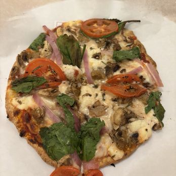 MOD Pizza - Tomato, ricotta, spinach, mushroom, sausage, basil - Fast Food Near Me - Houston, Texas MOD Pizza - Tomato, ricotta, spinach, mushroom, sausage, basil - Fast Food Near Me - Houston, Texas
