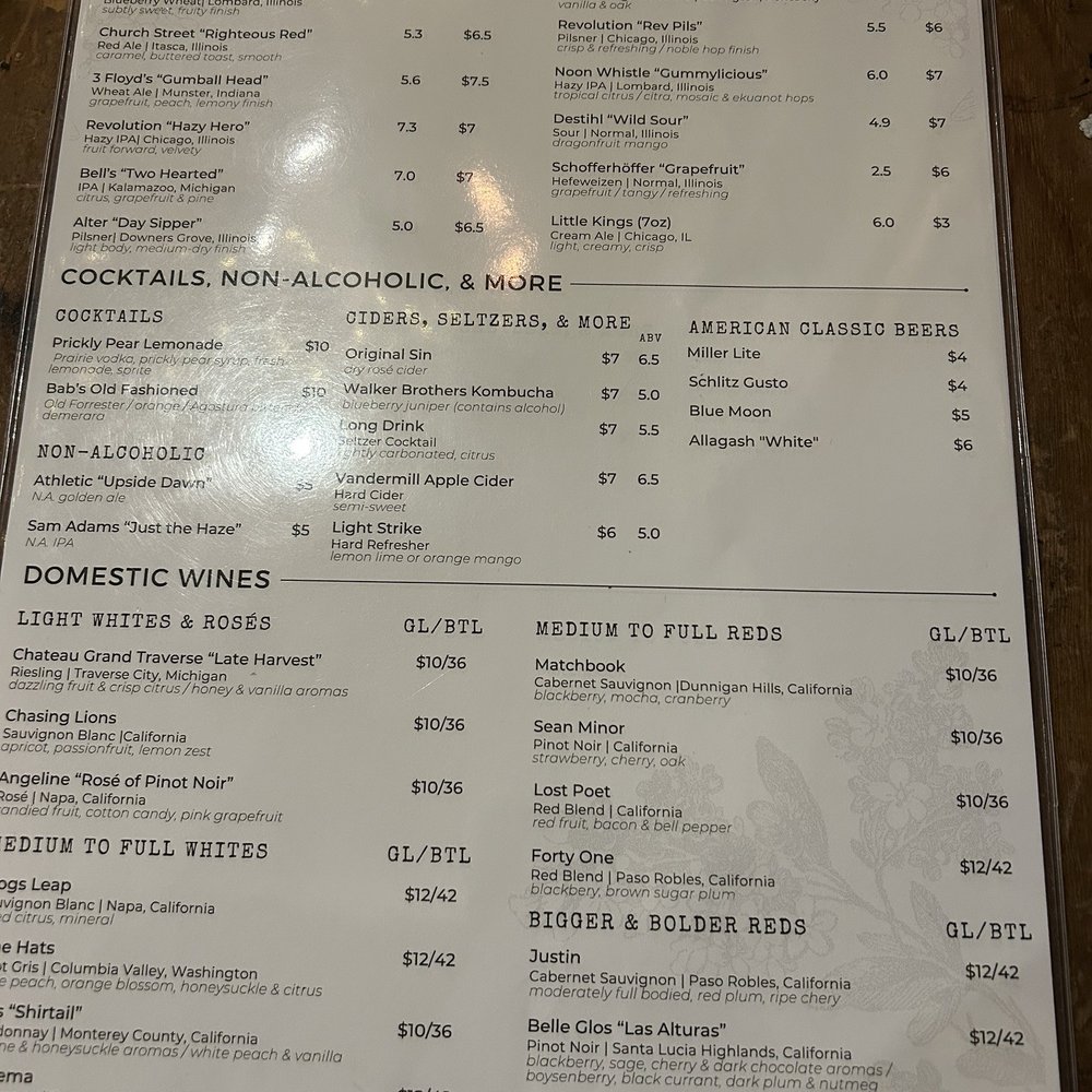 Menu Menu