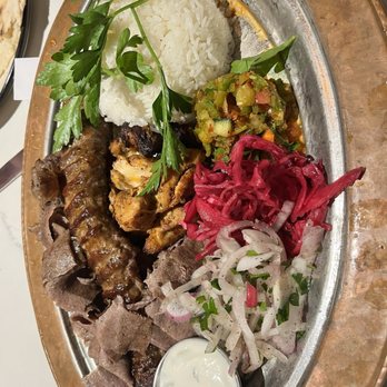 MezzeMe - Governor's (Mix Kebap) Plate - Mediterranean Near Me - Austin, Texas MezzeMe - Governor's (Mix Kebap) Plate - Mediterranean Near Me - Austin, Texas