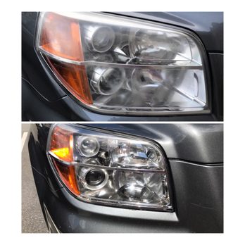 Oak City Headlight Restoration - Honda Pilot - Auto Detailing Near Me Oak City Headlight Restoration - Honda Pilot - Auto Detailing Near Me