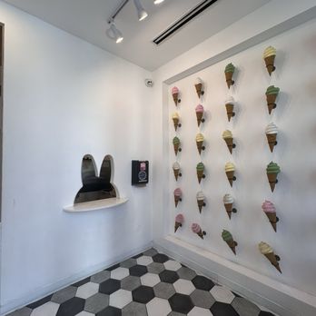 Rabbit Rabbit Cream - Inside view, ice cream wall and cute window - Ice Cream & Frozen Yogurt Near Me - Palo Alto, California Rabbit Rabbit Cream - Inside view, ice cream wall and cute window - Ice Cream & Frozen Yogurt Near Me - Palo Alto, California