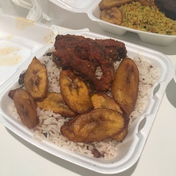 Intercontinental Restaurant - Rice and Beans Special with fish - African Near Me - Columbus, Ohio