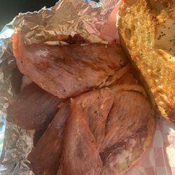 NYC Deli & Cafe - There "bacon" which is a lie the sandwich they messed up had actual bacon on it . Also where is the cream cheese?!