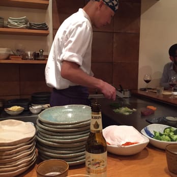 Azabu - Preparing our meal - Japanese Near Me - Paris, 75