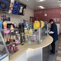 a man standing in front of a counter