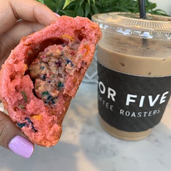 For Five Coffee Roasters - Fruity Pebble Cookie + The Five - Coffee Roasteries Near Me - Manhasset, New York