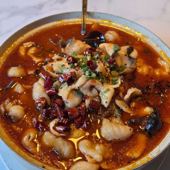 Lulu Modern Chinese - Black Fish Fillet In Hot Chili Sauce - Chinese Near Me - Plano, Texas