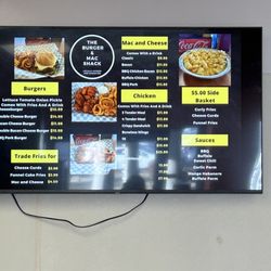 The Burger And Mac Shack - Menu