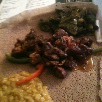 Bati Ethiopian Kitchen  - Te Beg Tibs (lamb sauteed with onions, jalapeños and spices) - Ethiopian Near Me - Brooklyn, New York