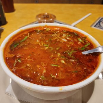 Sarapes Restaurant - Pozole with Chicken - Mexican Near Me - Enfield, Connecticut