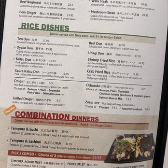 Haru Ichiban - Menu as of 07/31/26 - Japanese Near Me - Duluth, Georgia
