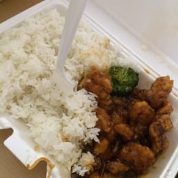 General Tso's with White Meat Chicken! Delicious!